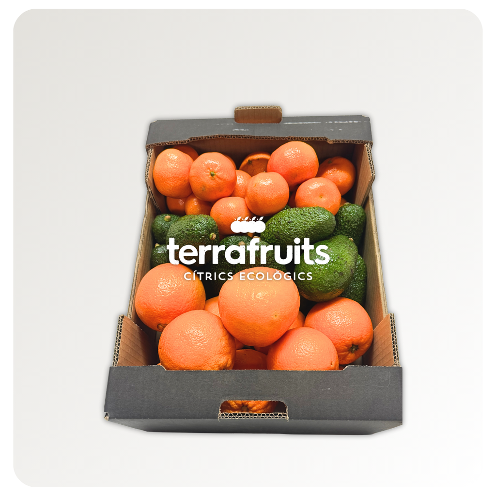 Caja Mixta BIO Mandarinas 1ª campaña, Naranjas de mesa y Aguacates